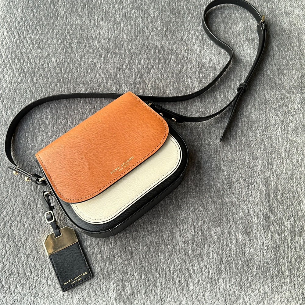 Multicolored Marc Jacobs saddle crossbody bag